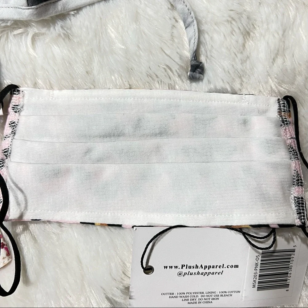 Plush Apparel x Revolve Set of 6 Reusable Face Masks